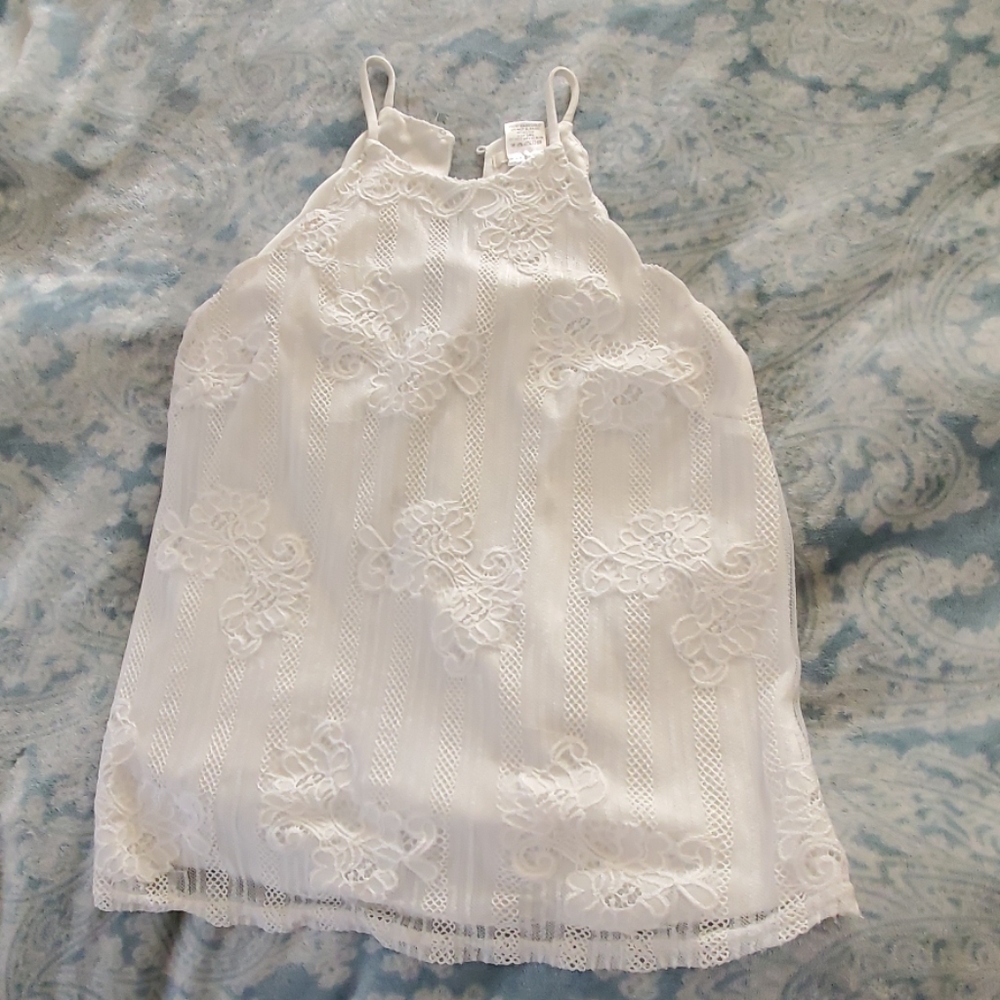 Lace halter top